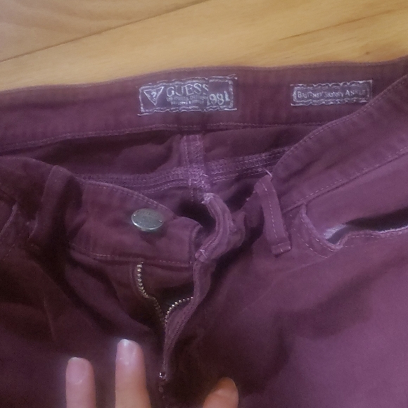 size 26 guess womans colored skinny retro jeans - Picture 3 of 5